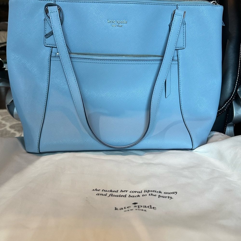 Kate Spade Light Blue Bag with dust bag